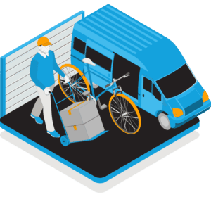 Items being picked up by Vaultra Storage's moving & pickup team.