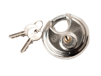 Disc locks available at select Vaultra Storage facilities