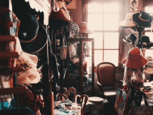 Cluttered room filled with stuff