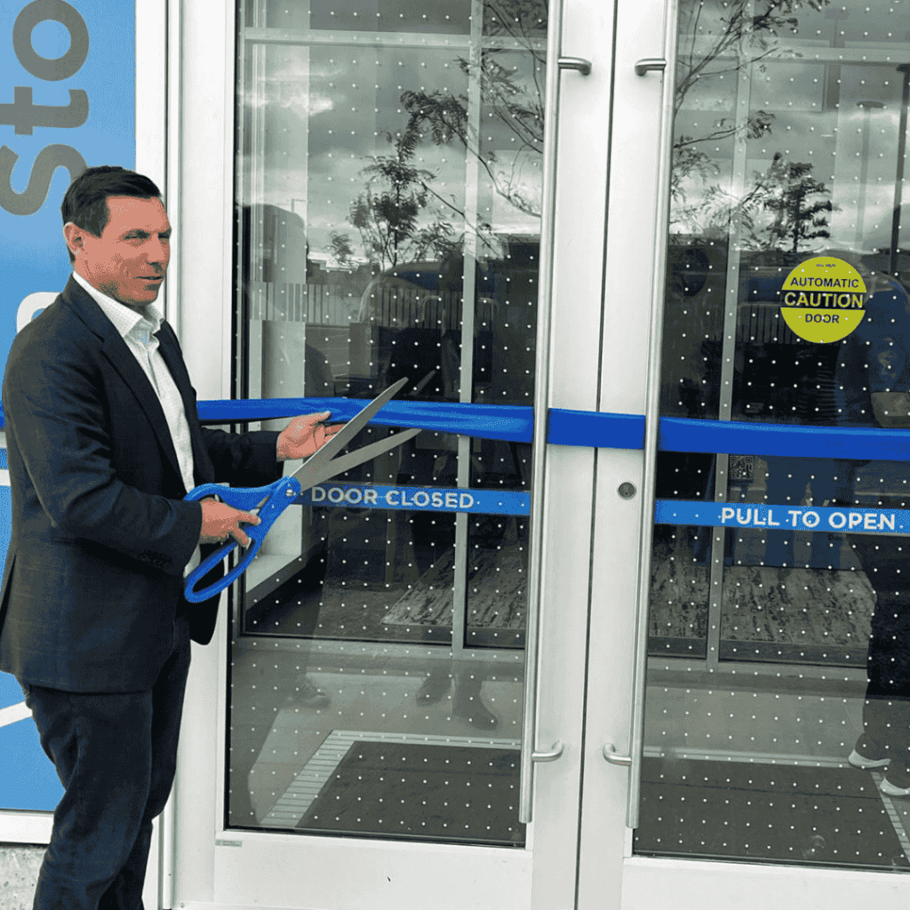 Brampton Mayor Patrick Brown at the grand opening of Vaultra Storage Brampton!