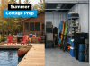 Self-storage unit in Ontario filled with seasonal cottage gear and winter equipment