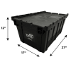 Dimensions of one of Vaultra Storage's weather proof & durable moving boxes