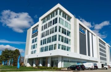 Outside view of Vaultra Storage Markham, located right across Markville Mall!